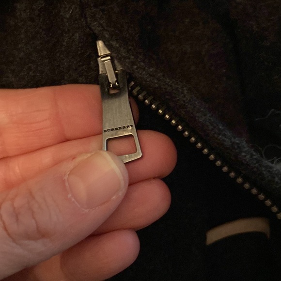 BURBERRY Brit Grey Wool Mini Skirt High Waisted Belter Paper Bag Wooled Pocket L - Picture 10 of 10